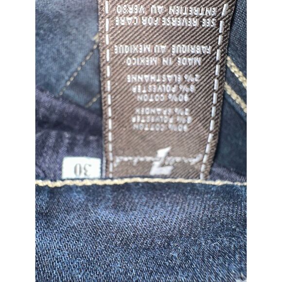 7 For All Mankind Gwenevere Dark Wash Skinny Jeans Size 30 - Picture 6 of 6
